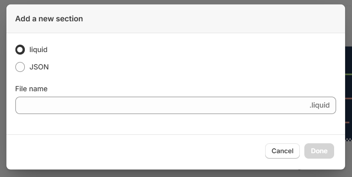 Add a new section.png